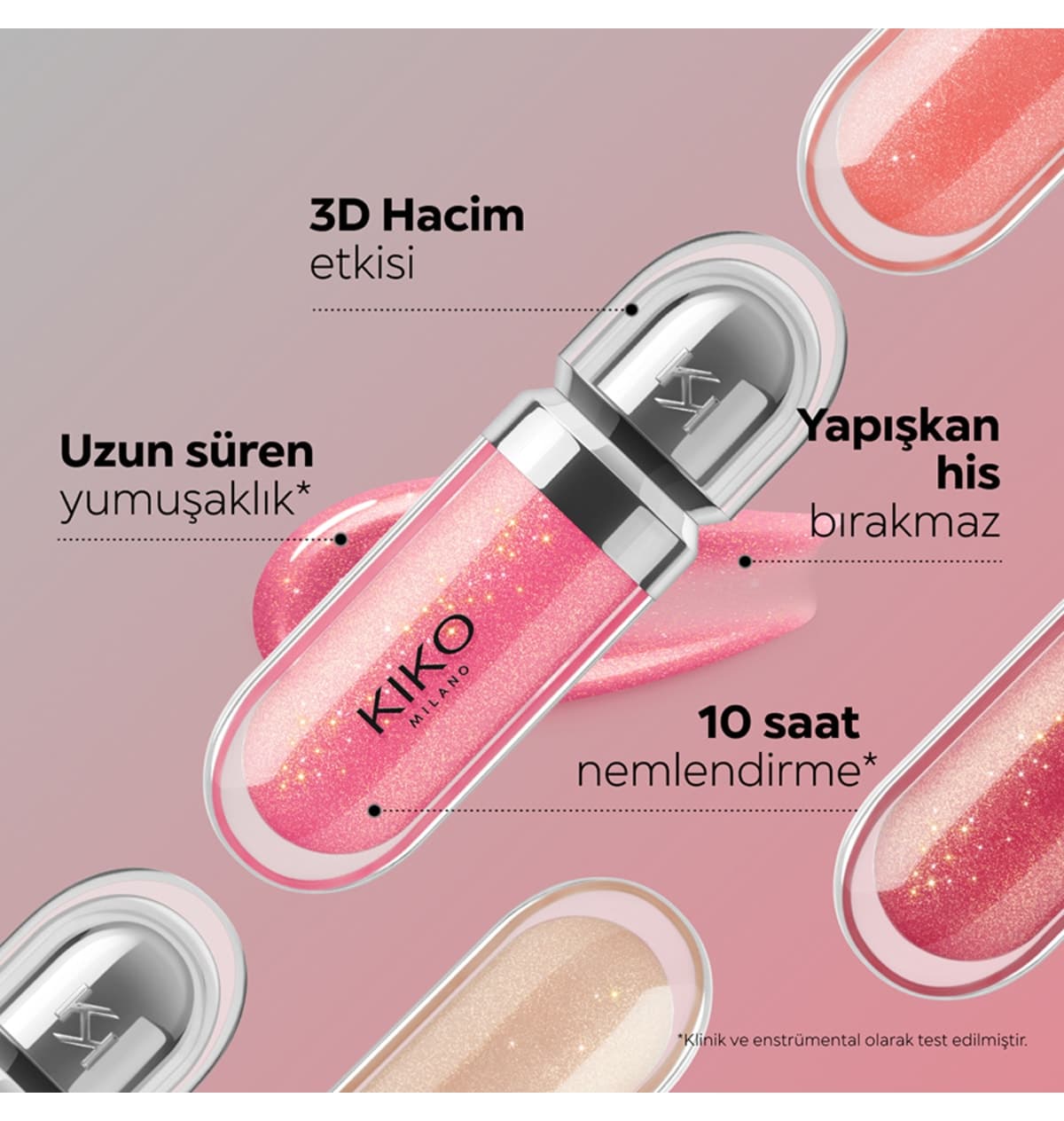 براقکننده لب KIKO مغذی و آبرسان مدل 3D Hydra Lipgloss موو مرواریدی 17 براقکننده لب KIKO مغذی و آبرسان مدل 3D Hydra Lipgloss موو مرواریدی 17