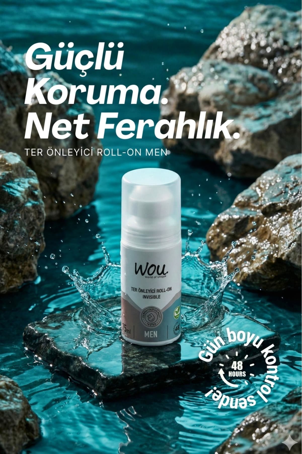 رولآن مردانه WOU World of Unique ضدتعریق و ضدلک 75 ml رولآن مردانه WOU World of Unique ضدتعریق و ضدلک 75 ml