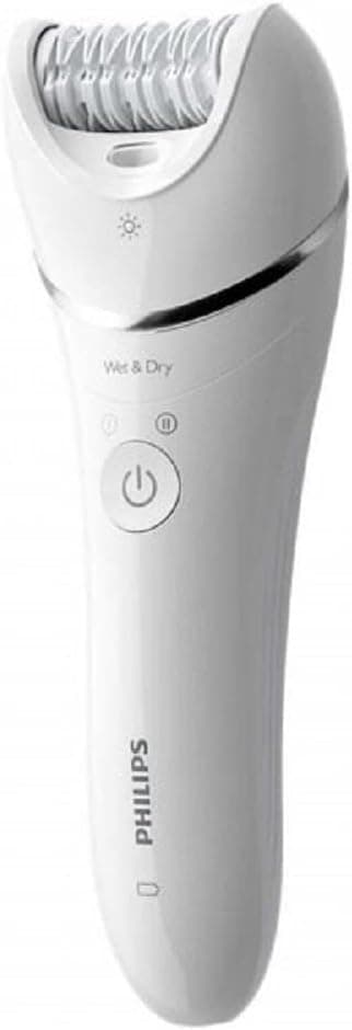 دستگاه اپیلاسیون Philips مرطوب و خشک بیسیم سفید مدل BRE710/05 دستگاه اپیلاسیون Philips مرطوب و خشک بیسیم سفید مدل BRE710/05