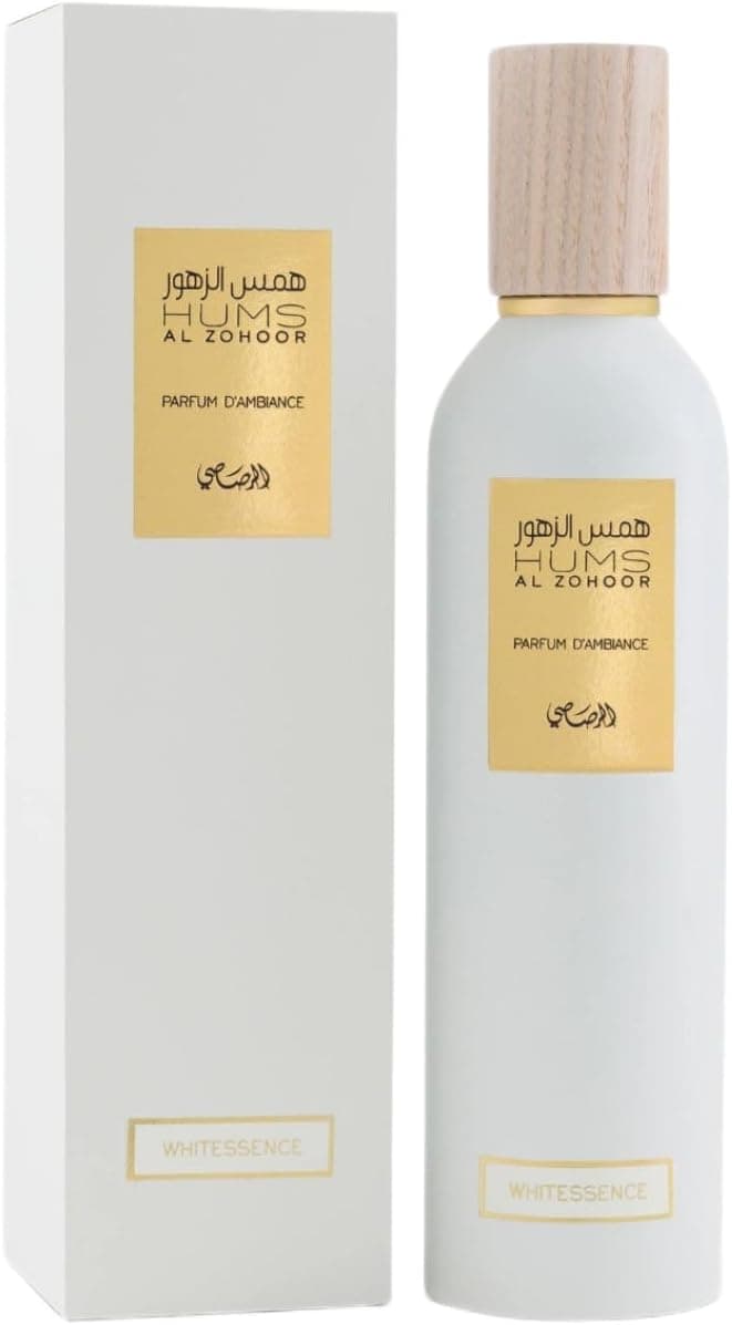 خوشبوکننده زنانه Rasasi Hums Al Zohoor Whitessence 250ML خوشبوکننده زنانه Rasasi Hums Al Zohoor Whitessence 250ML