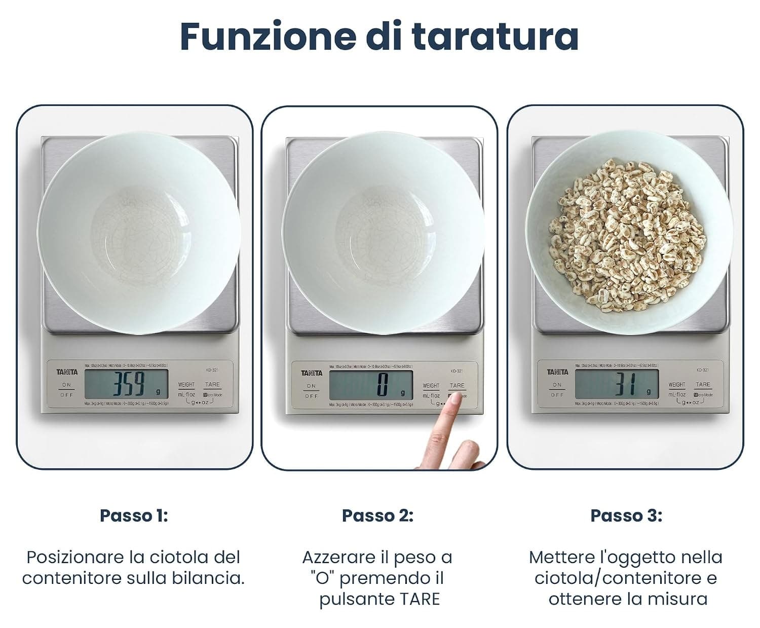 ترازو آشپزخانه دیجیتال Tanita مدل KD-321 ظرفیت 3kg رنگ نقرهای استیل ترازو آشپزخانه دیجیتال Tanita مدل KD-321 ظرفیت 3kg رنگ نقرهای استیل