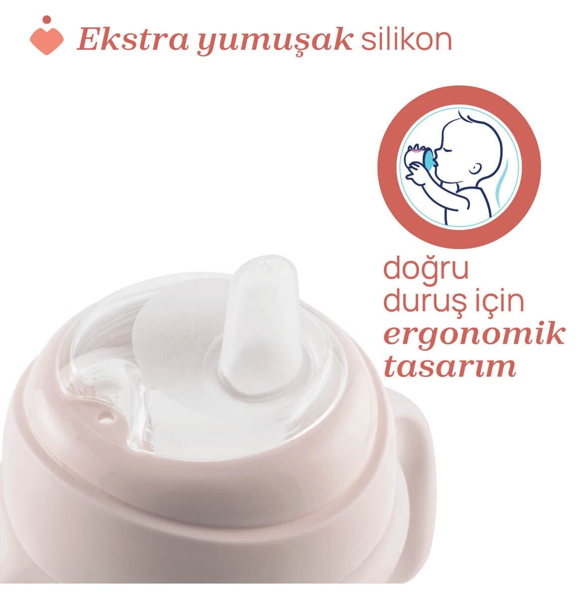 لیوان انتقالی دخترانه Chicco با نوک نرم 4 ماهه لیوان انتقالی دخترانه Chicco با نوک نرم 4 ماهه