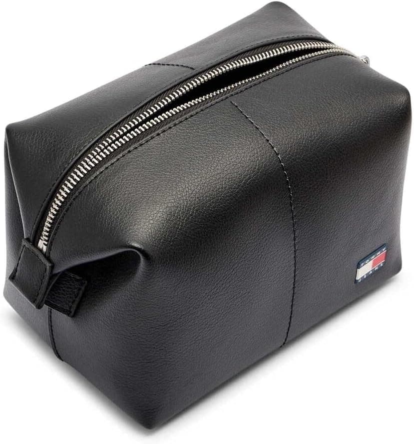 کیف لوازم بهداشتی مردانه Tommy Hilfiger چرمی مشکی TJM HERITAGE تکسایز کیف لوازم بهداشتی مردانه Tommy Hilfiger چرمی مشکی TJM HERITAGE تکسایز