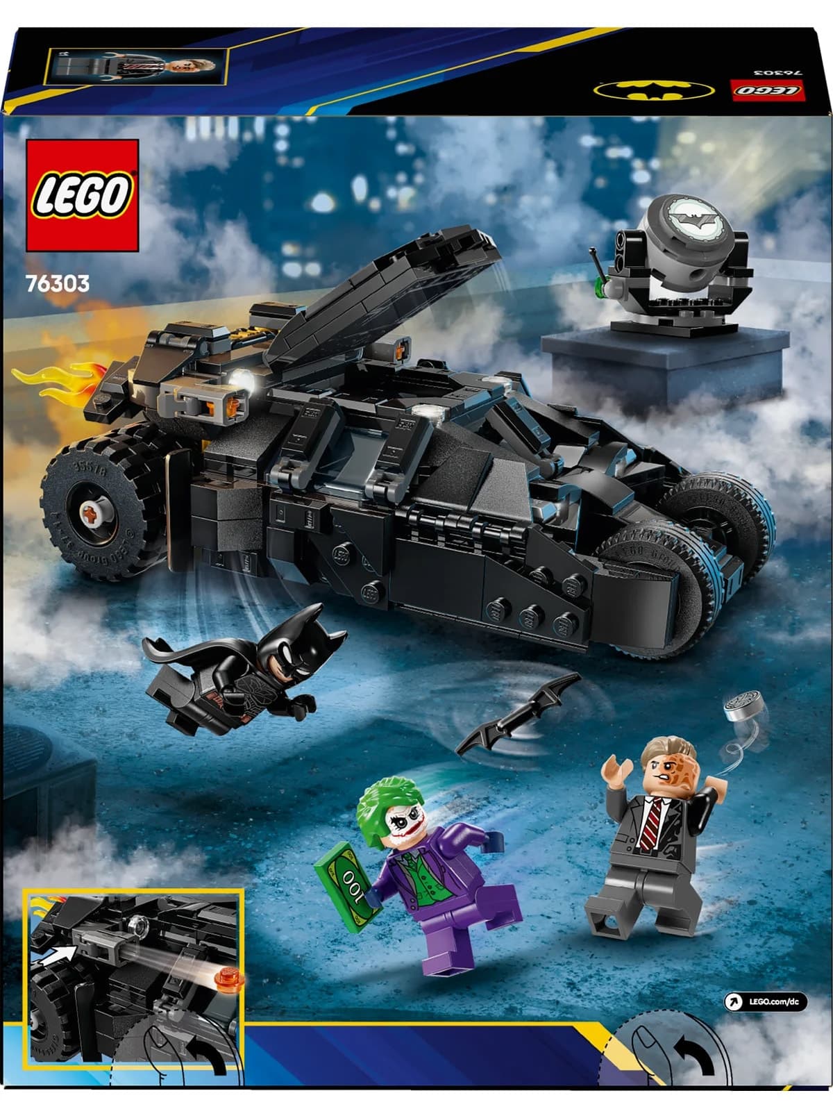 لگو DC Batman مدل 76303 Batman Tumbler مقابل Two-Face و Joker لگو DC Batman مدل 76303 Batman Tumbler مقابل Two-Face و Joker