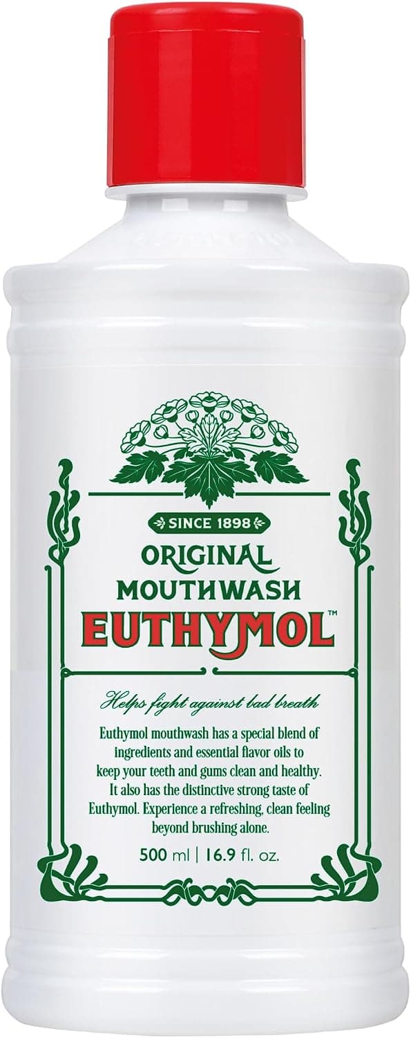 دهان شویه Euthymol Original 500ml بدون فلوراید و بدون الکل دهان شویه Euthymol Original 500ml بدون فلوراید و بدون الکل