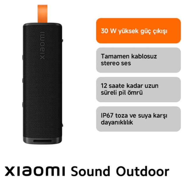 اسپیکر بلوتوثی قابل حمل Xiaomi Sound Outdoor 30W IP67 مشکی اسپیکر بلوتوثی قابل حمل Xiaomi Sound Outdoor 30W IP67 مشکی