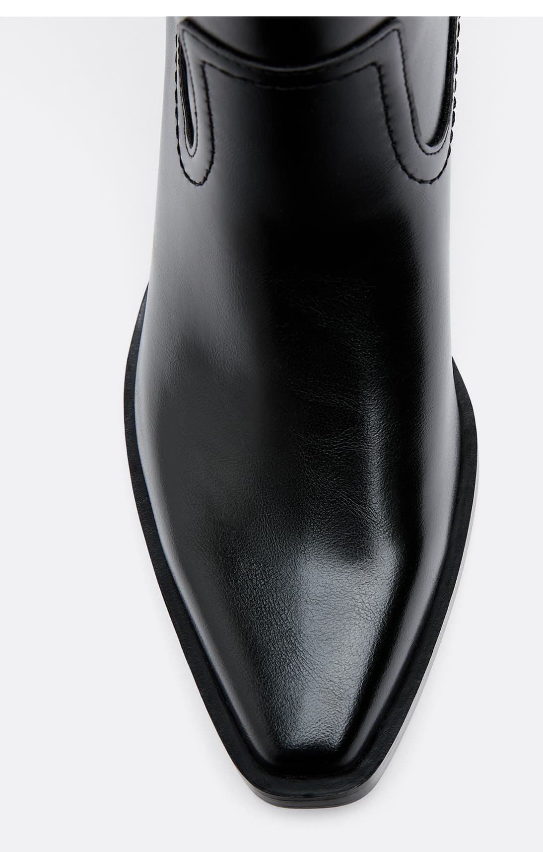 بوت تخت زنانه مشکی Stradivarius سگکدار مدل 19351770 بوت تخت زنانه مشکی Stradivarius سگکدار مدل 19351770