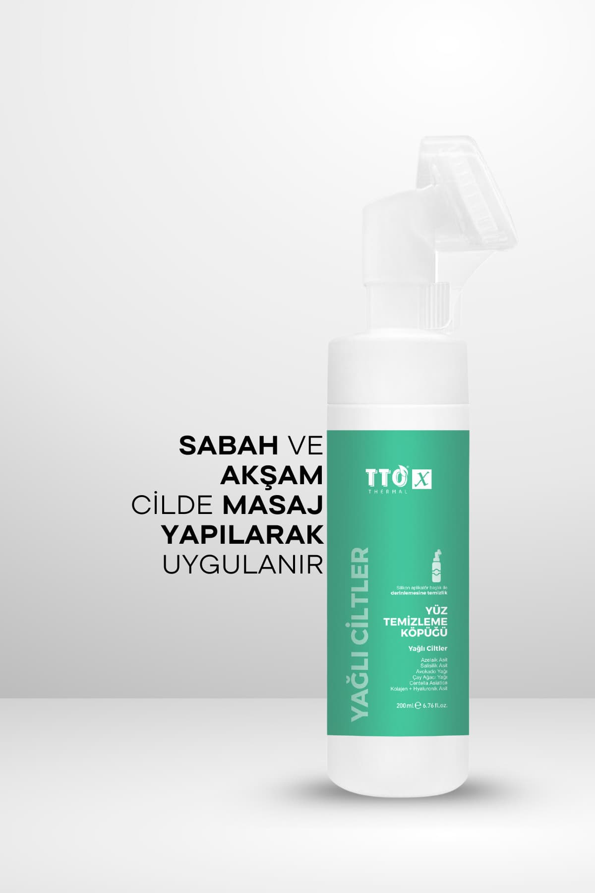 کف پاککننده صورت TTO با روغن درخت چای 200 ml اپلیکاتوردار پوست چرب کف پاککننده صورت TTO با روغن درخت چای 200 ml اپلیکاتوردار پوست چرب