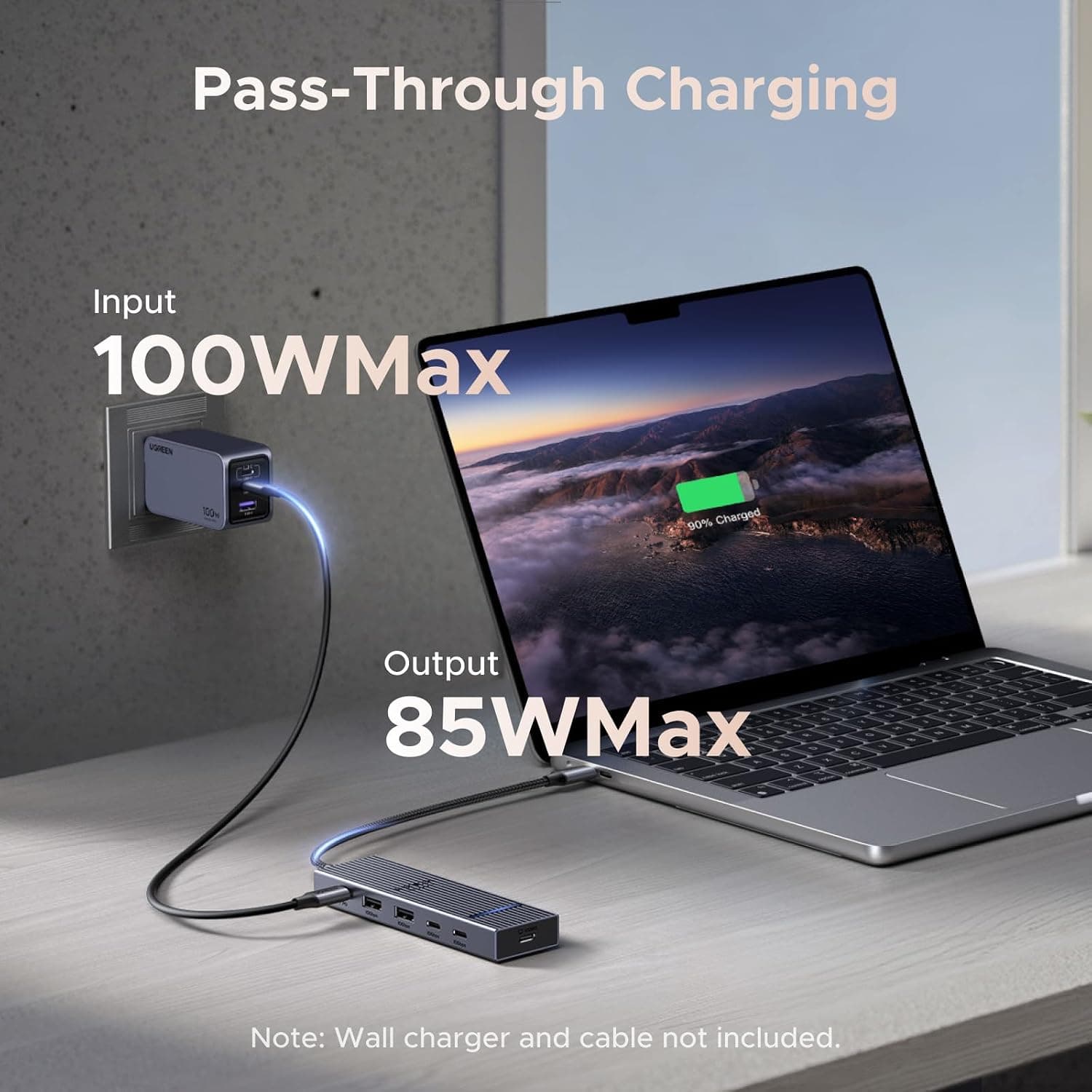 هاب USB C ششکاره UGREEN با تصویر 4K، انتقال داده 10Gbps و شارژ 100W PD هاب USB C ششکاره UGREEN با تصویر 4K، انتقال داده 10Gbps و شارژ 100W PD