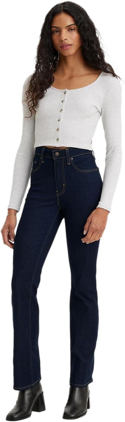 شلوار جین زنانه Levi's کمر بلند بوتکات مدل 725 بسته ۱ عددی شلوار جین زنانه Levi's کمر بلند بوتکات مدل 725 بسته ۱ عددی