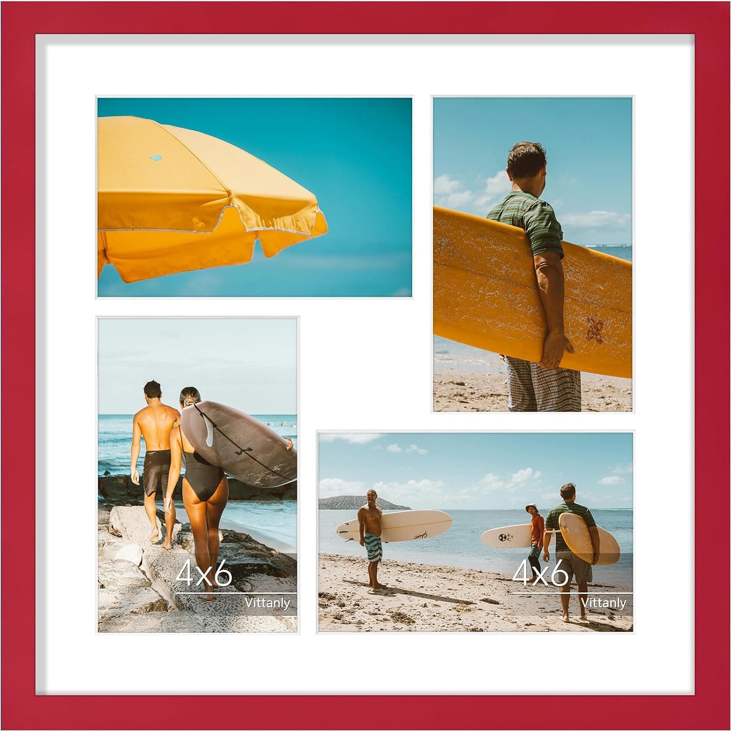 قاب عکس کلاژ Vittanly سایز 8x10 دیواری و رومیزی طبیعی روشن قاب عکس کلاژ Vittanly سایز 8x10 دیواری و رومیزی طبیعی روشن