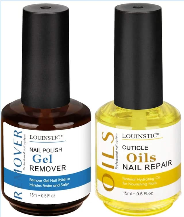 پاککننده لاک ژل ناخن LOUINSTIC همراه با روغن کوتیکول 2 x 15ml پاککننده لاک ژل ناخن LOUINSTIC همراه با روغن کوتیکول 2 x 15ml