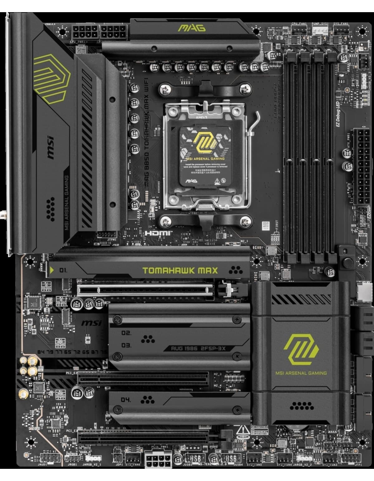مادربرد گیمینگ MSI AM5 DDR5 مدل MAG B850 TOMAHAWK MAX WIFI مادربرد گیمینگ MSI AM5 DDR5 مدل MAG B850 TOMAHAWK MAX WIFI