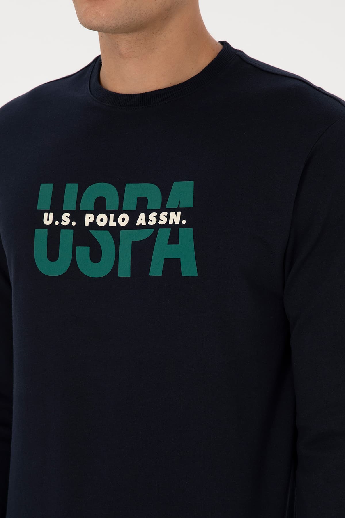 سوئیشرت مردانه U.S. Polo Assn. فیت معمولی یقه گرد سرمهای مدل 50308149-VR033 سوئیشرت مردانه U.S. Polo Assn. فیت معمولی یقه گرد سرمهای مدل 50308149-VR033