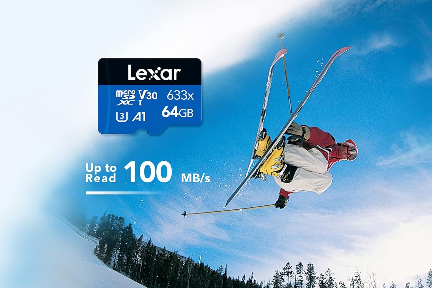 کارت حافظه microSDXC Lexar 633x 64GB UHS-I با سرعت خواندن تا 100MB/s، A1، Class 10، U3، V30 مدل LMS0633064G-BNNAA کارت حافظه microSDXC Lexar 633x 64GB UHS-I با سرعت خواندن تا 100MB/s، A1، Class 10، U3، V30 مدل LMS0633064G-BNNAA
