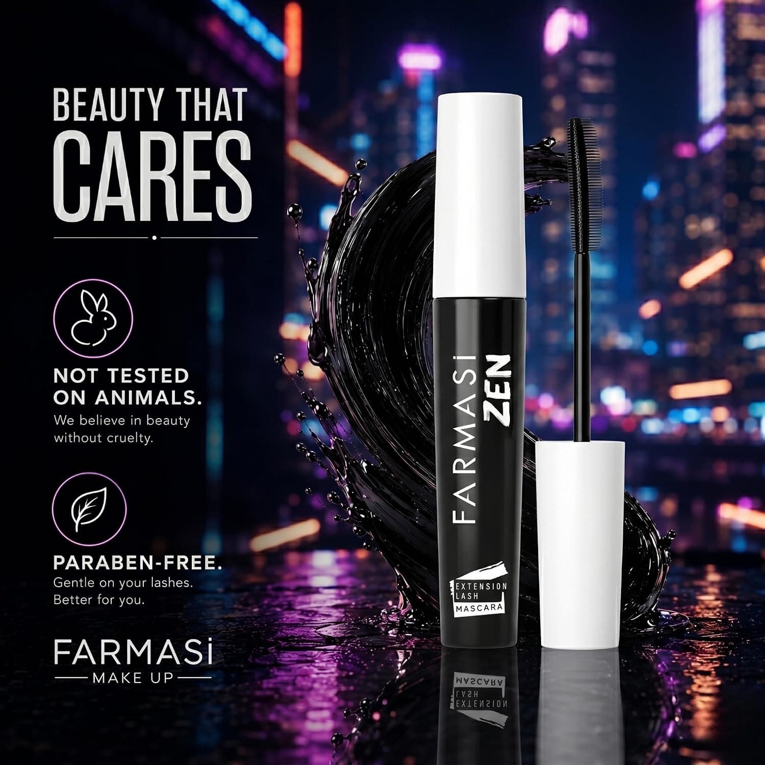 ریمل FARMASi با افزایش طول و حجم مژه Zen Extension 8 ml ریمل FARMASi با افزایش طول و حجم مژه Zen Extension 8 ml