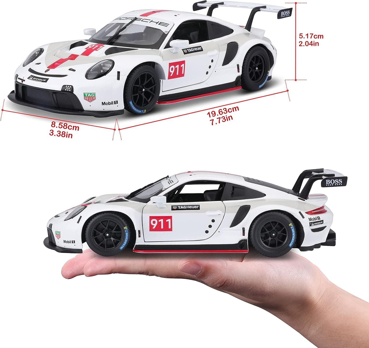 ماکت ماشین Bburago مقیاس 1:24 مدل Porsche 911 RSR GT ماکت ماشین Bburago مقیاس 1:24 مدل Porsche 911 RSR GT