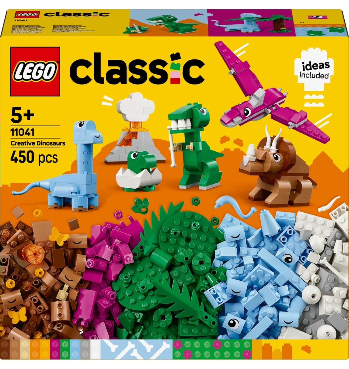 لگو Classic دایناسورهای خلاقانه مدل 11041 450 قطعه لگو Classic دایناسورهای خلاقانه مدل 11041 450 قطعه