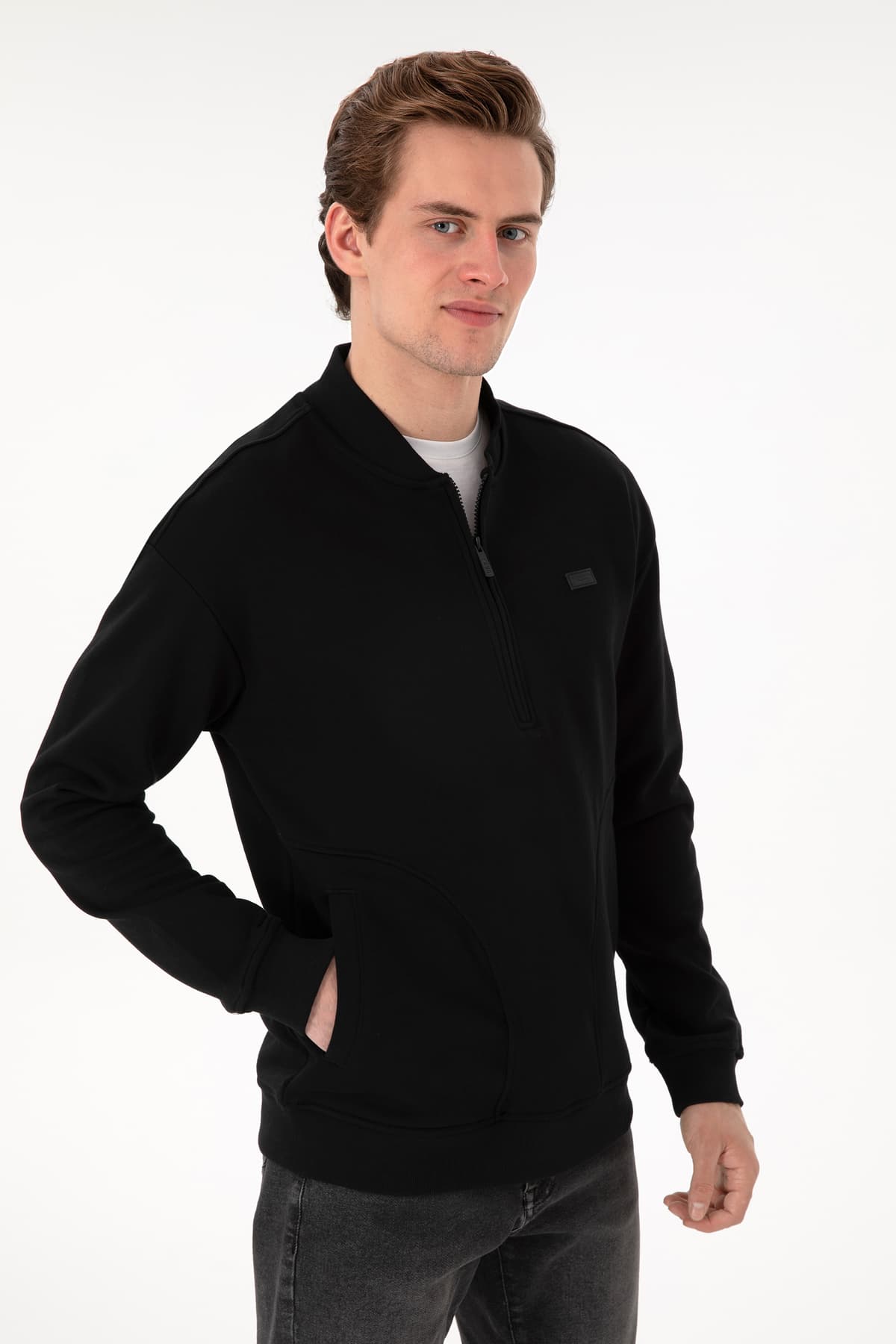 سوئیشرت مردانه U.S. Polo Assn. سیاه مدل 50293380-VR046 سوئیشرت مردانه U.S. Polo Assn. سیاه مدل 50293380-VR046
