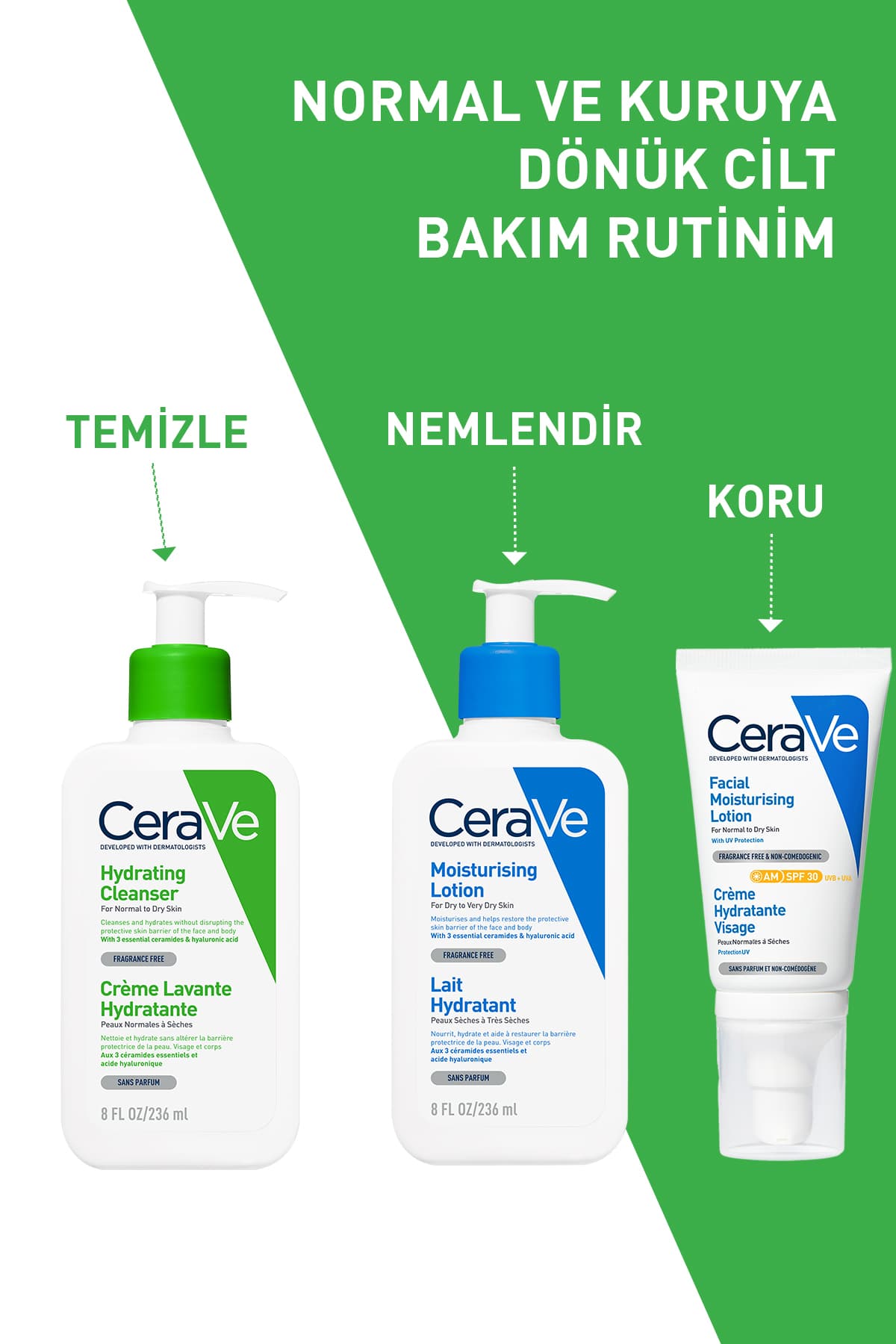 پاککننده مرطوبکننده پوست نرمال تا خشک CeraVe حاوی سرامید و هیالورونیک اسید 236 ml پاککننده مرطوبکننده پوست نرمال تا خشک CeraVe حاوی سرامید و هیالورونیک اسید 236 ml