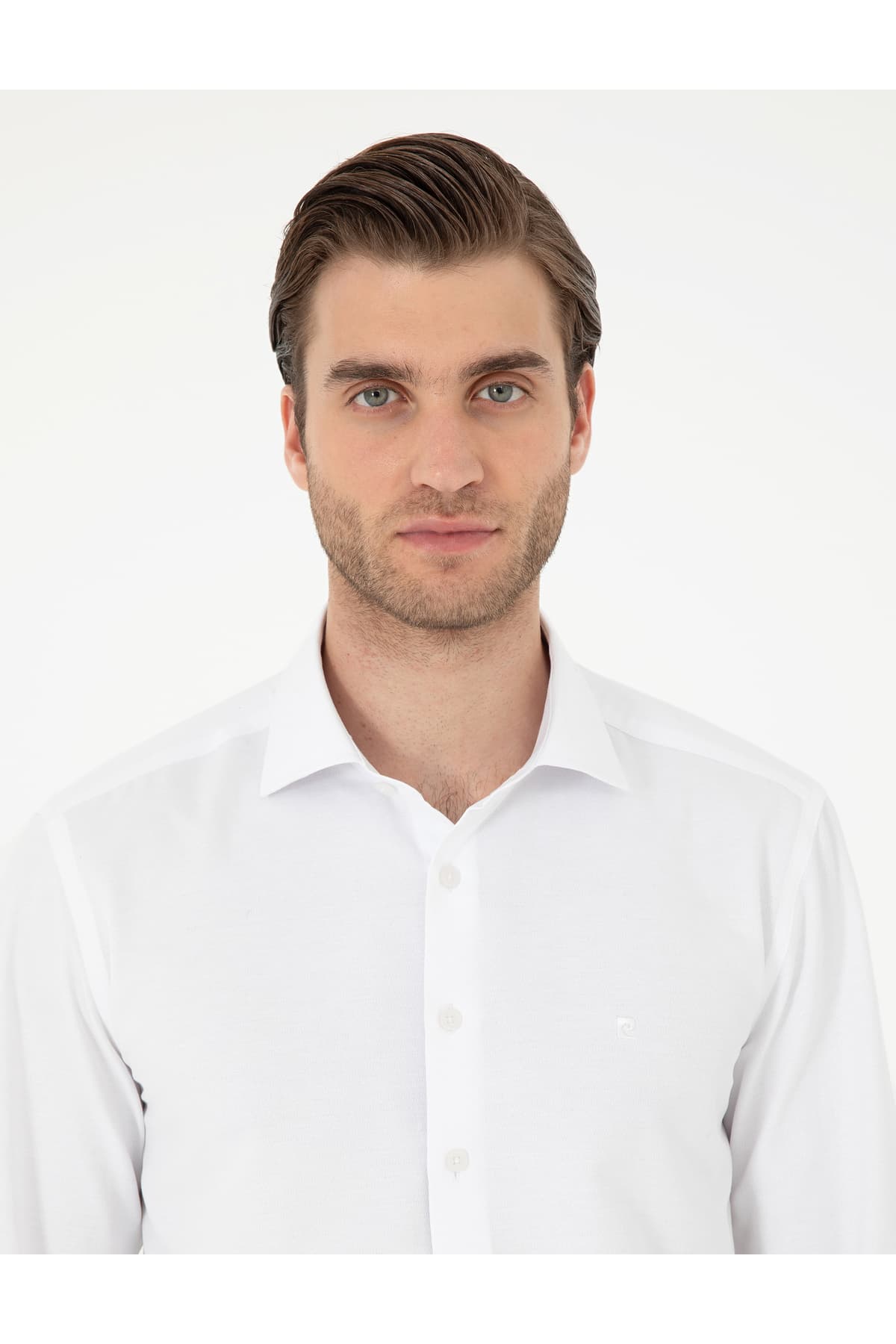 پیراهن مردانه Pierre Cardin فیت اسلیم سفید جاکارد آستین بلند مدل 50296573-VR013 پیراهن مردانه Pierre Cardin فیت اسلیم سفید جاکارد آستین بلند مدل 50296573-VR013