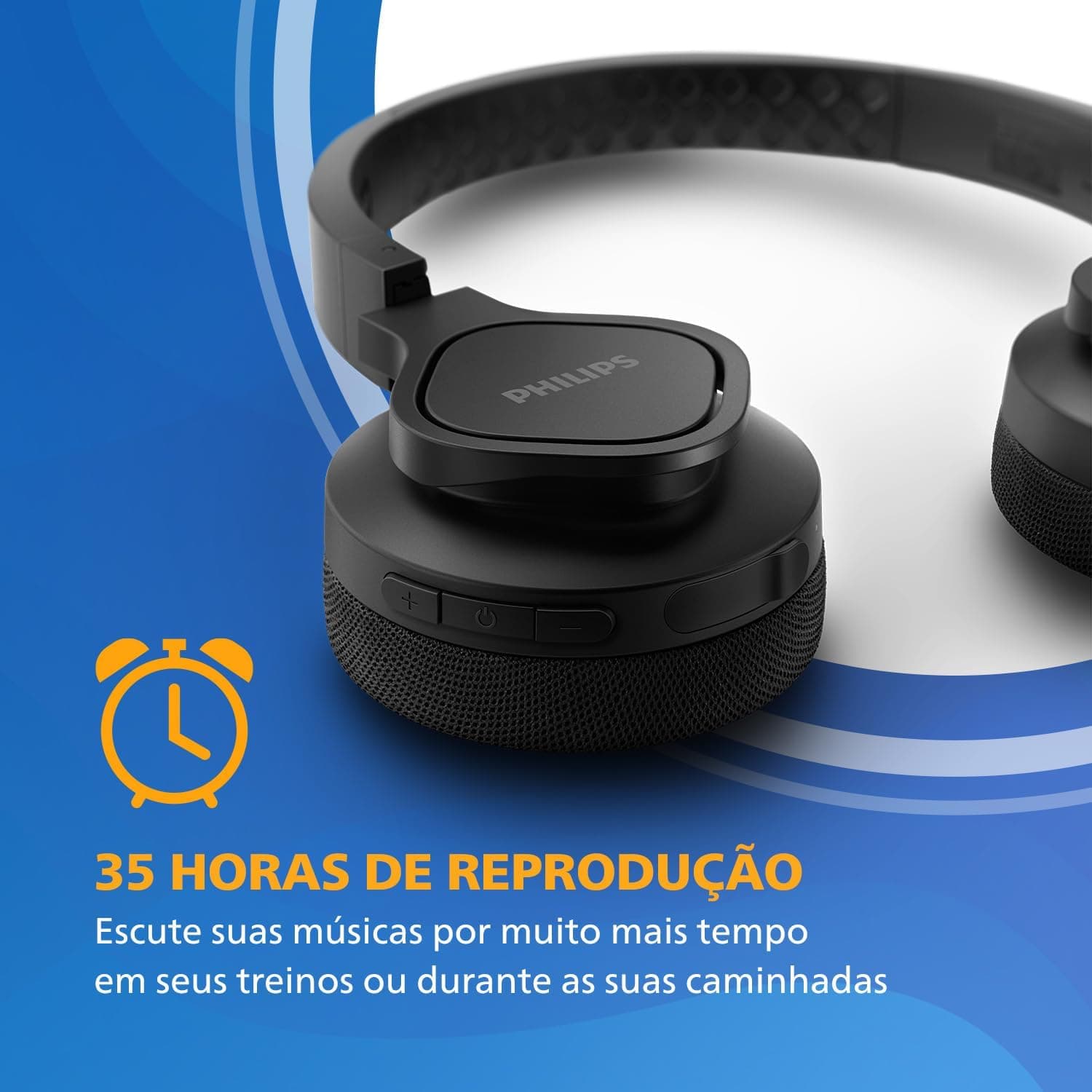 هدفون ورزشی بیسیم Philips رویگوشی مشکی مدل A4216BK/00 هدفون ورزشی بیسیم Philips رویگوشی مشکی مدل A4216BK/00