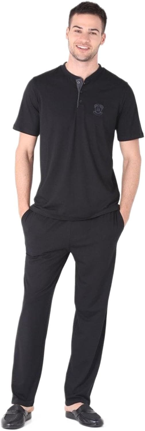 ست پیژامه مردانه D'S Damat مشکی سایز XL ست پیژامه مردانه D'S Damat مشکی سایز XL