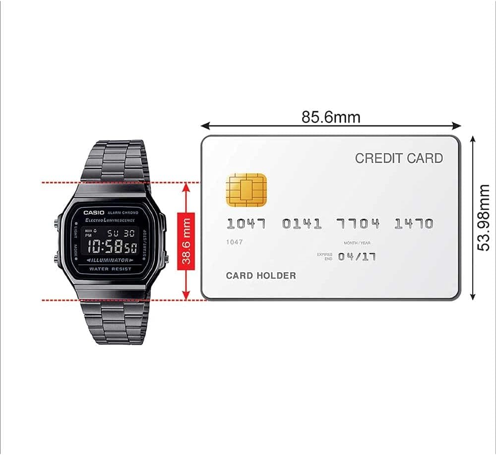ساعت مچی یونیسکس Casio رترو دیجیتال خاکستری-مشکی مدل A168WGG-1BDF ساعت مچی یونیسکس Casio رترو دیجیتال خاکستری-مشکی مدل A168WGG-1BDF