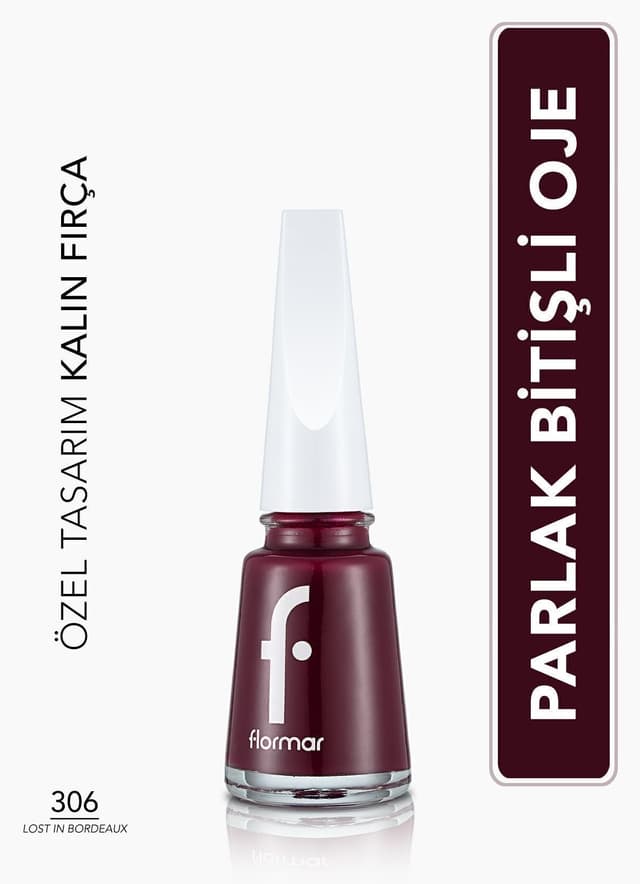 لاک ناخن Flormar با جلوه براق و پیگمنت بالا مدل 306 Lost In Bordeaux 8682536035842 لاک ناخن Flormar با جلوه براق و پیگمنت بالا مدل 306 Lost In Bordeaux 8682536035842