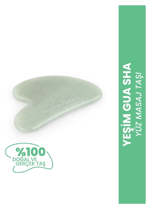 سنگ ماساژ صورت Bade Natural یشم Gua Sha %100 طبیعی و اصل سنگ ماساژ صورت Bade Natural یشم Gua Sha %100 طبیعی و اصل