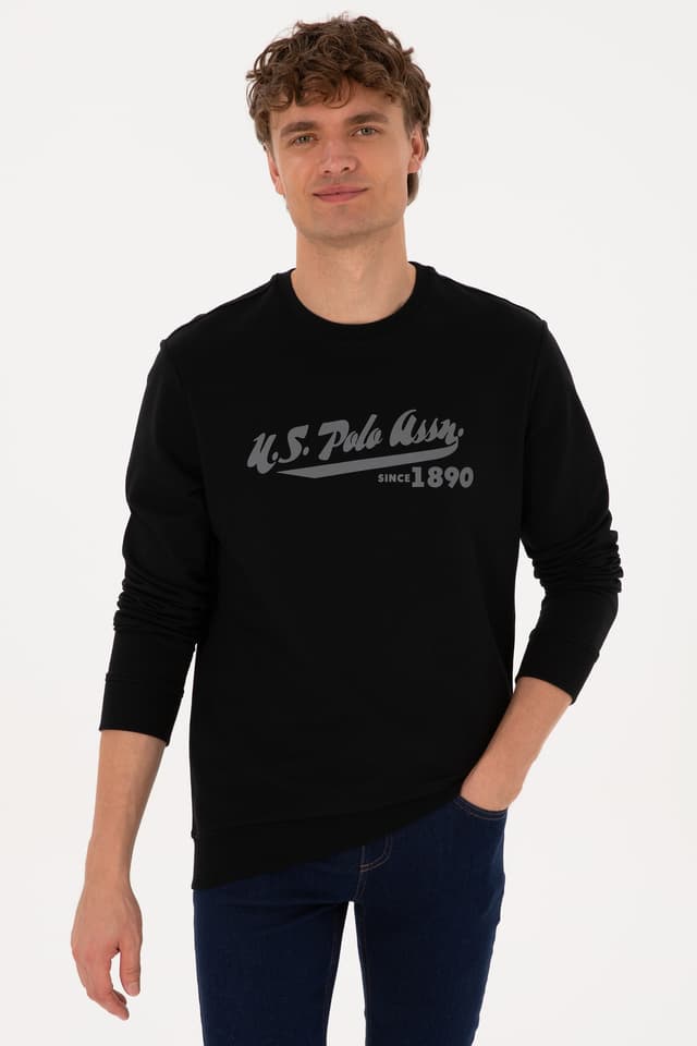 سوئیشرت مردانه U.S. Polo Assn. یقه گرد فیت معمولی مشکی نازک مدل 50316315-VR046 سوئیشرت مردانه U.S. Polo Assn. یقه گرد فیت معمولی مشکی نازک مدل 50316315-VR046