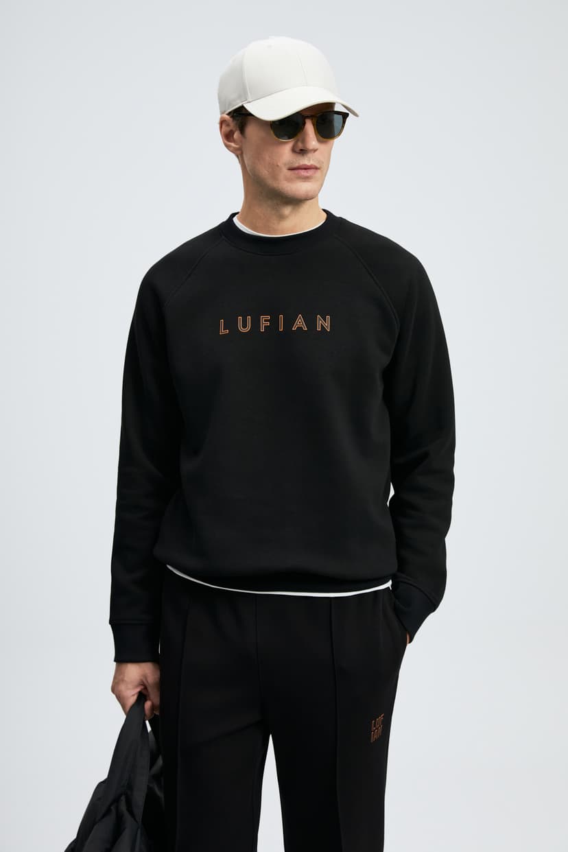 سوئیشرت مردانه LUFIAN مشکی مدل Bren سوئیشرت مردانه LUFIAN مشکی مدل Bren