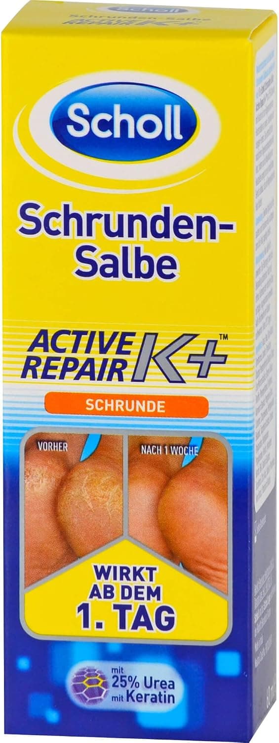کرم پا Dr. Scholl's Aktif Onarım K+ با ۲۵٪ اوره و کراتین 60ml کرم پا Dr. Scholl's Aktif Onarım K+ با ۲۵٪ اوره و کراتین 60ml