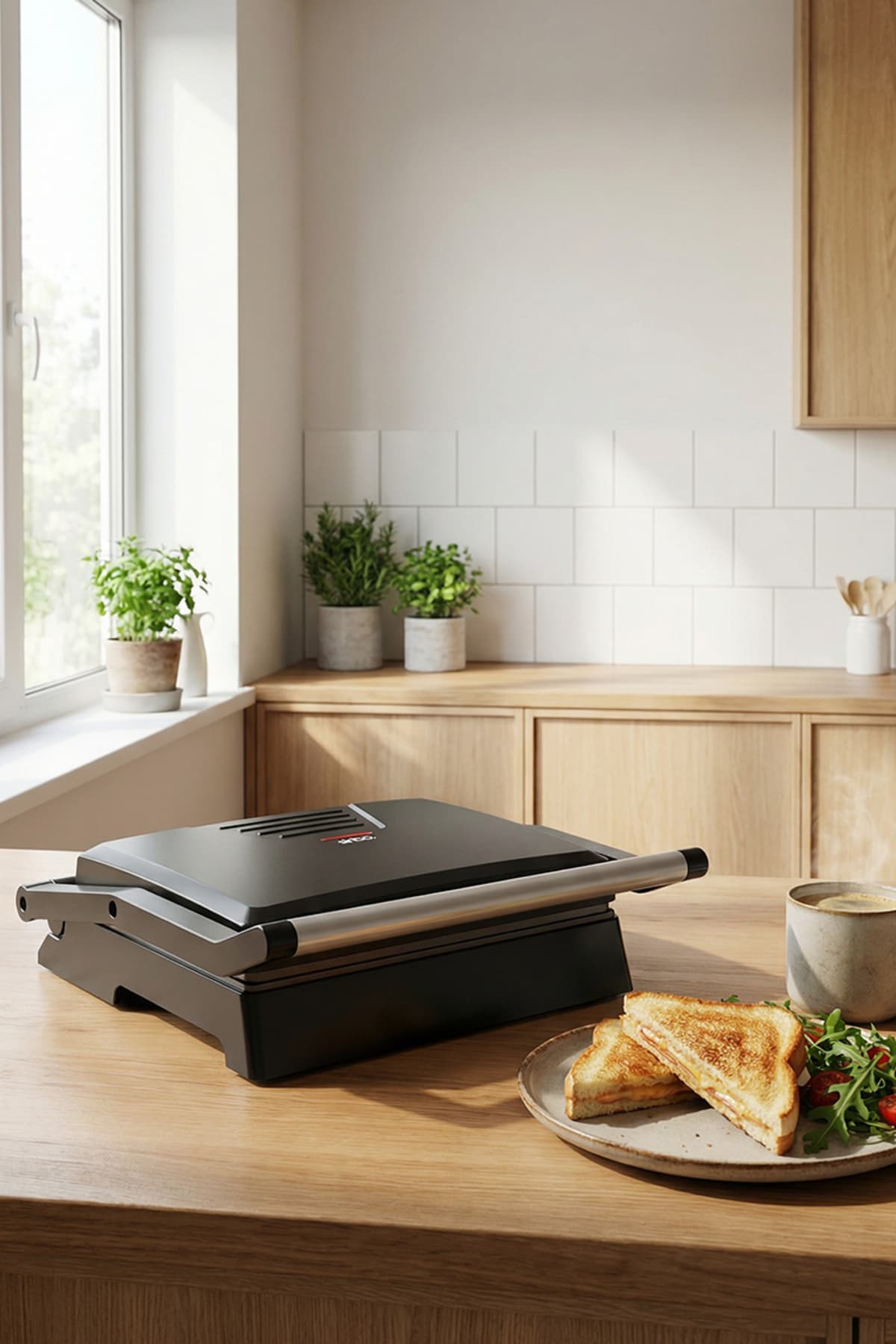 دستگاه گریل و توست Sinbo 1000W صفحه ضدچسب باز شونده 180° مدل SSM-2594 دستگاه گریل و توست Sinbo 1000W صفحه ضدچسب باز شونده 180° مدل SSM-2594