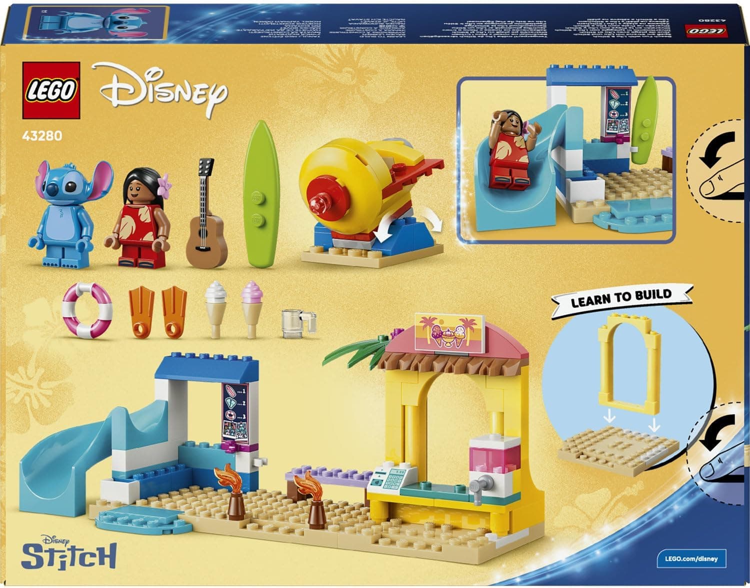 لگو Disney Lilo و Stitch سرگرمی ساحلی مدل 43280 لگو Disney Lilo و Stitch سرگرمی ساحلی مدل 43280