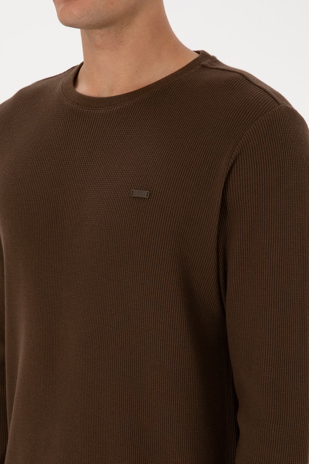 اسوئیشرت مردانه U.S. Polo Assn. فیت معمولی یقه گرد قهوهای مدل 50316390-VR029 اسوئیشرت مردانه U.S. Polo Assn. فیت معمولی یقه گرد قهوهای مدل 50316390-VR029