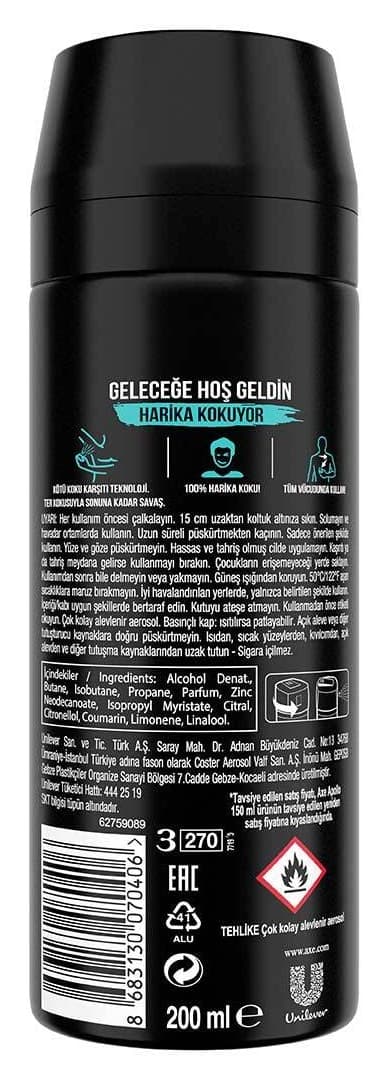 دئودورانت اسپری مردانه Axe 48 ساعت رایحه تاثیرگذار مدل Apollo 200 ml دئودورانت اسپری مردانه Axe 48 ساعت رایحه تاثیرگذار مدل Apollo 200 ml