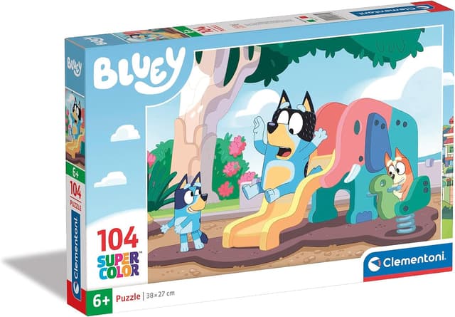 پازل Clementoni مدل 27171 Supercolor Bluey 104 تکه کودکان 6 ساله پازل Clementoni مدل 27171 Supercolor Bluey 104 تکه کودکان 6 ساله