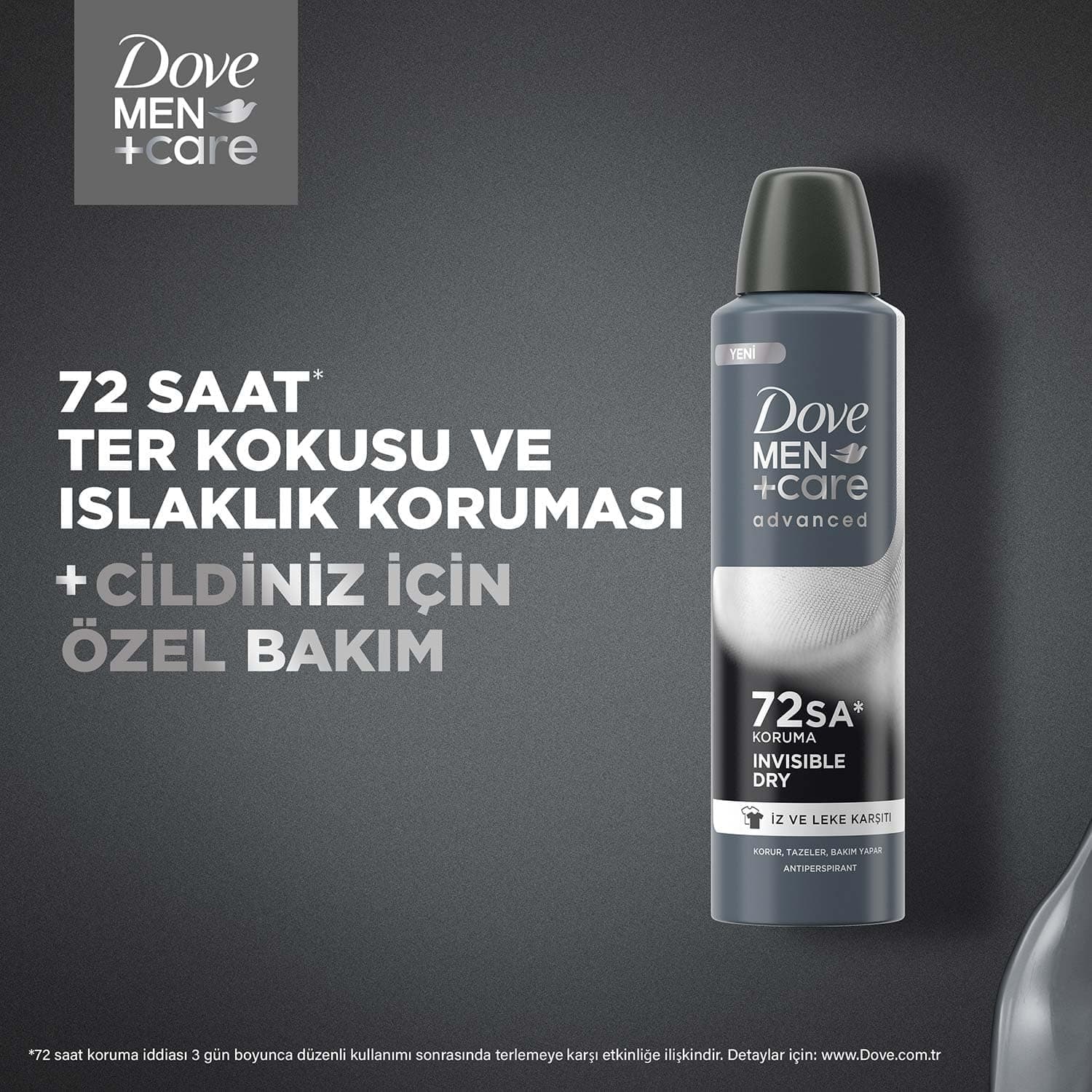 دئودورانت مردانه Dove Men Care Advanced با محافظت ۷۲ ساعته Invisible Dry 150 Ml دئودورانت مردانه Dove Men Care Advanced با محافظت ۷۲ ساعته Invisible Dry 150 Ml