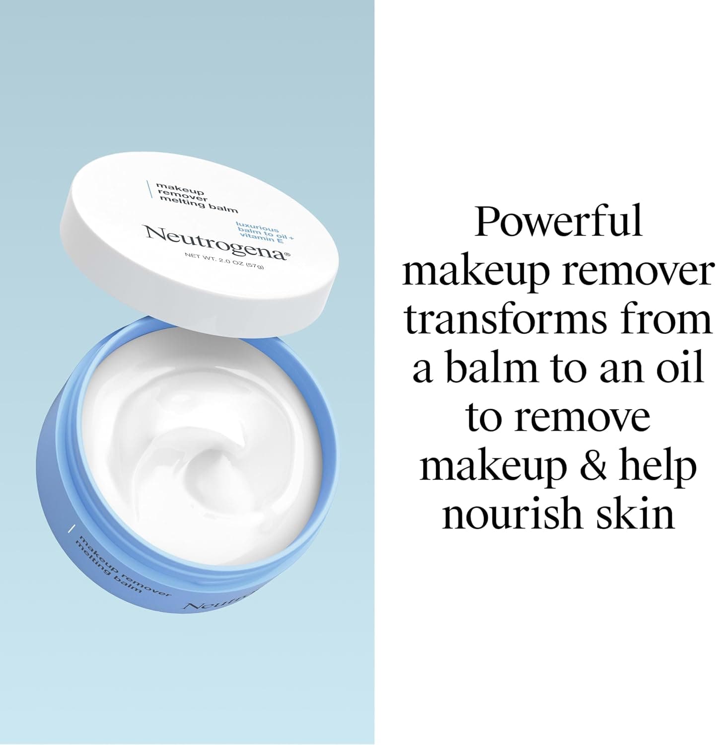 پاککننده آرایش بالمی Neutrogena تبدیلشونده به روغن با ویتامین E 2.0 oz پاککننده آرایش بالمی Neutrogena تبدیلشونده به روغن با ویتامین E 2.0 oz