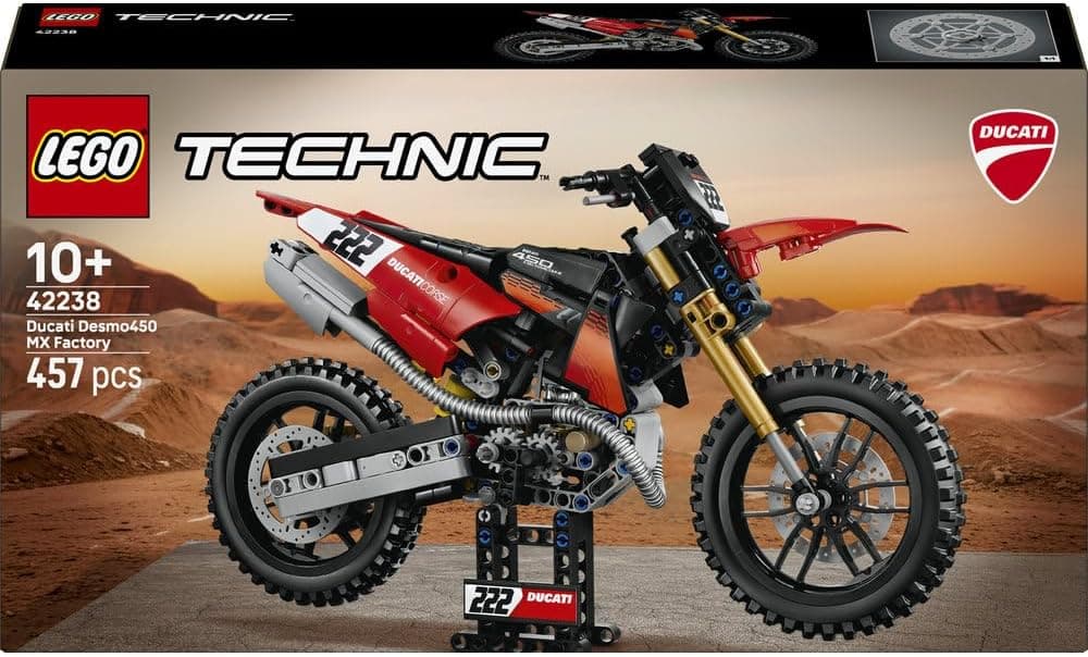 لگو Technic Ducati Desmo450 MX Factory موتورسیکلت ساختنی مدل 42238 لگو Technic Ducati Desmo450 MX Factory موتورسیکلت ساختنی مدل 42238