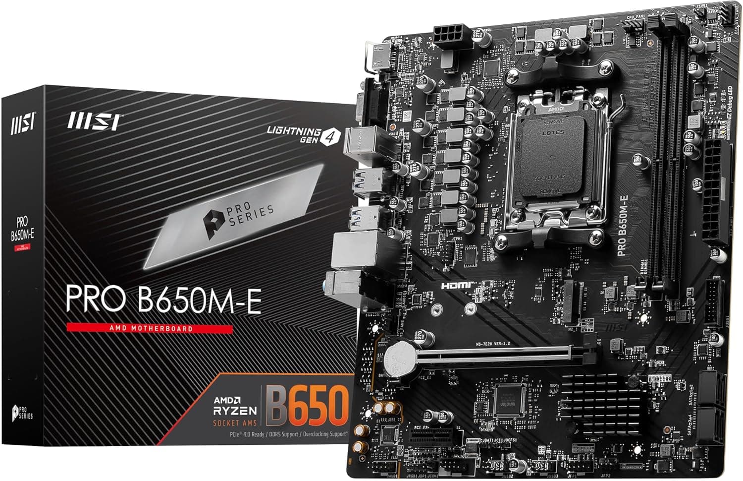 مادربرد MSI MB PRO مدل B650M-E سوکت AM5 DDR5 6800MHZ(OC) mATX مادربرد MSI MB PRO مدل B650M-E سوکت AM5 DDR5 6800MHZ(OC) mATX