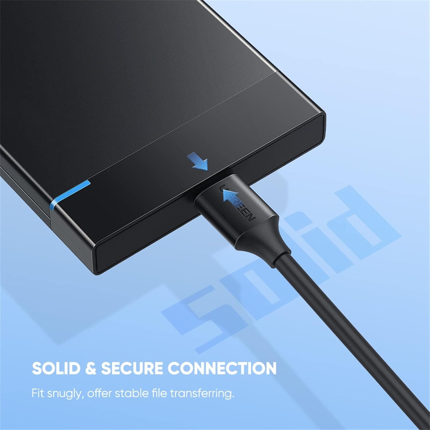 کابل UGREEN تبدیل Micro USB B به Type C برای HDD/SSD 0.25M کابل UGREEN تبدیل Micro USB B به Type C برای HDD/SSD 0.25M