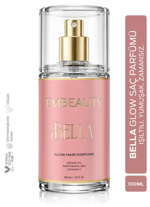 عطر موی مغذی Embeauty Bella Glow حاوی روغن آرگان 100 ml عطر موی مغذی Embeauty Bella Glow حاوی روغن آرگان 100 ml