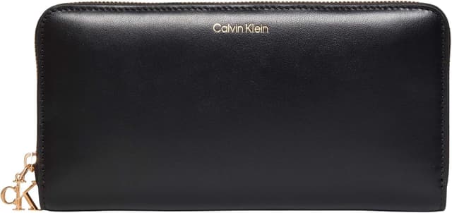 کیف پول زنانه Calvin Klein دور زیپ CK LARGE ZIP AROUND مشکی OS کیف پول زنانه Calvin Klein دور زیپ CK LARGE ZIP AROUND مشکی OS