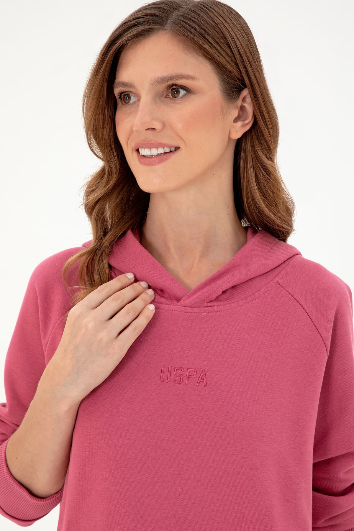 سویشرت زنانه کلاهدار صورتی U.S. Polo Assn. مدل 50296944-VR167 سویشرت زنانه کلاهدار صورتی U.S. Polo Assn. مدل 50296944-VR167