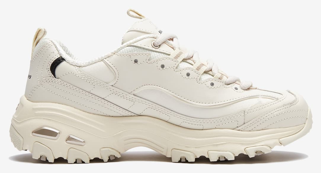 کفش اسنیکرز زنانه Skechers D'lites BIGGEST FAN سفید مدل 11931 OFWT کفش اسنیکرز زنانه Skechers D'lites BIGGEST FAN سفید مدل 11931 OFWT