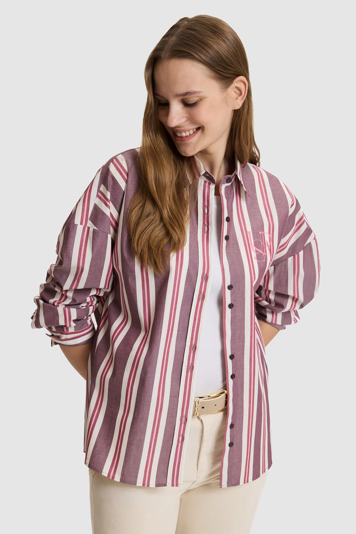 پیراهن زنانه U.S. Polo Assn. آستین بلند رنگ زرشکی مدل 50332418-VR180 پیراهن زنانه U.S. Polo Assn. آستین بلند رنگ زرشکی مدل 50332418-VR180