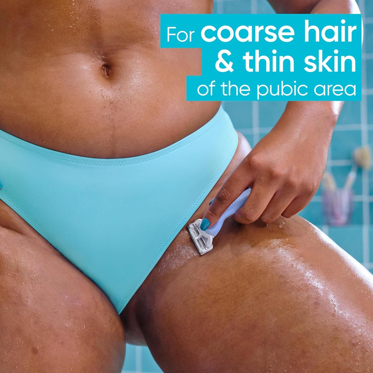 ماشین اصلاح بیکینی زنانه Gillette Venus با ۴ تیغ یدک ماشین اصلاح بیکینی زنانه Gillette Venus با ۴ تیغ یدک