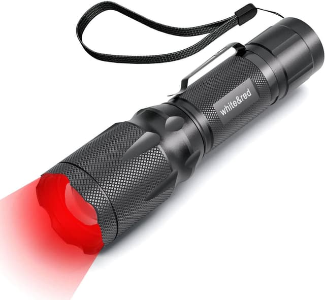 چراغقوه LED کوچک مخصوص خلبانان METII قرمز ضدآب با زوم و نور سفید و قرمز چندحالته چراغقوه LED کوچک مخصوص خلبانان METII قرمز ضدآب با زوم و نور سفید و قرمز چندحالته